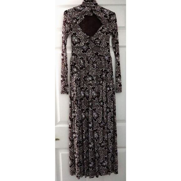 Rebecca Taylor Women's Sz XS Red Rochelle Fleur Pleated Mock Neck Dress - Picture 5 of 12